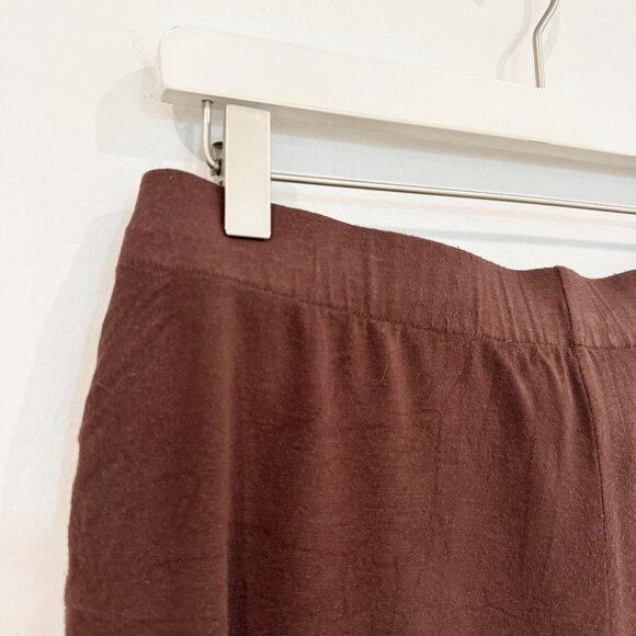 Skims Soft Stretch Pajama Sleep High Waisted Shorts Loungewear Brown Medium - Picture 2 of 6